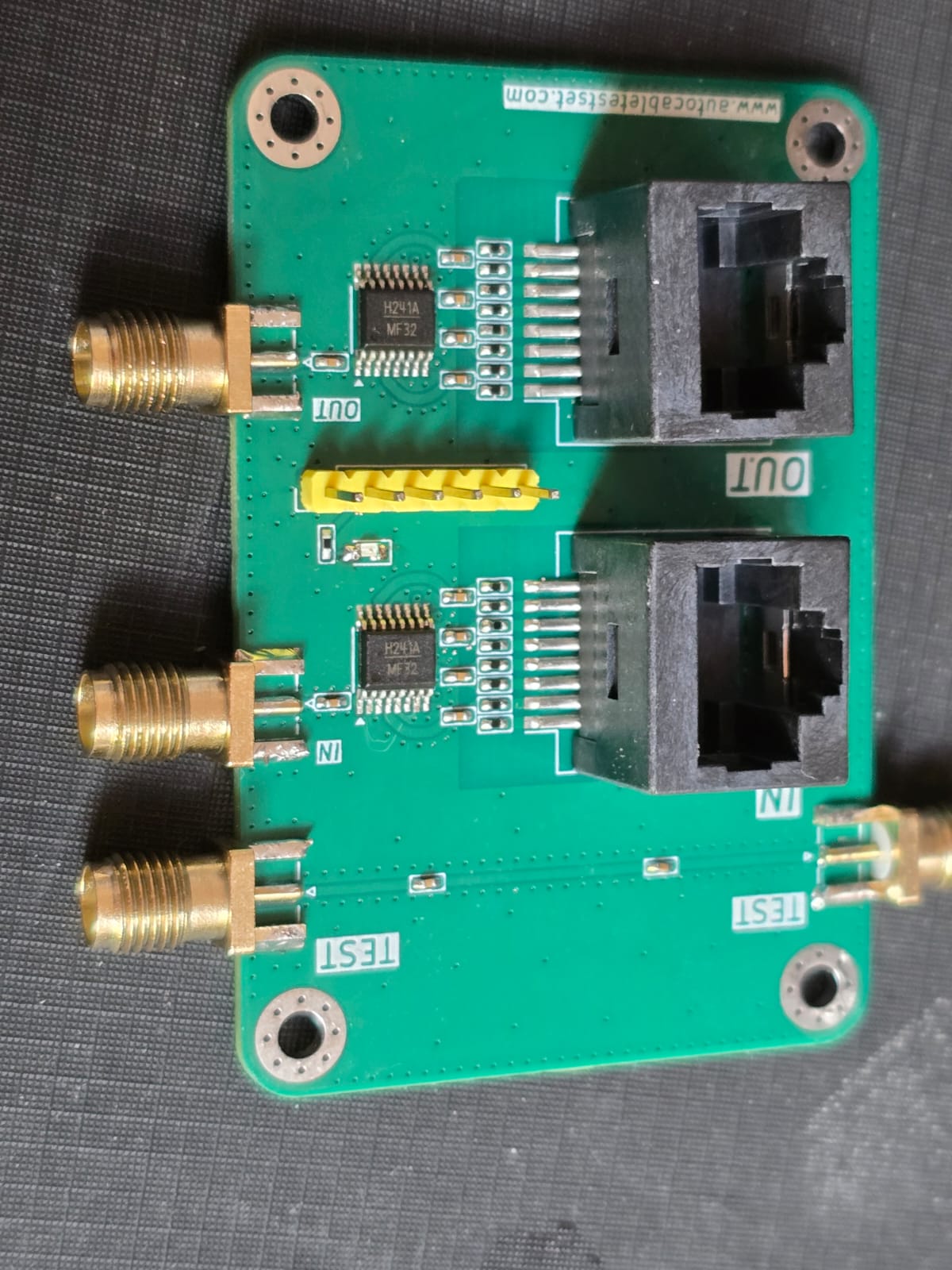 Precision test electronics for impedance measurement